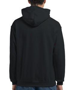 Custom Track Hoodie — Black model back