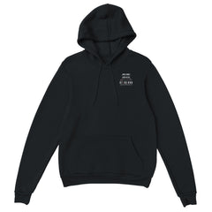 Custom Track Hoodie — Black flat