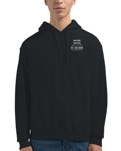 Custom Track Hoodie — Black model front