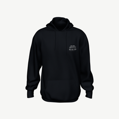 Custom Track Hoodie personalized preview in black