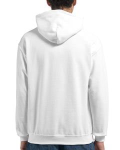 Custom Track Hoodie — White model back