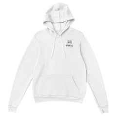 Custom Track Hoodie — White flat