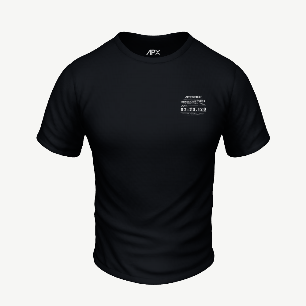 Custom Track T-Shirt personalized preview in black